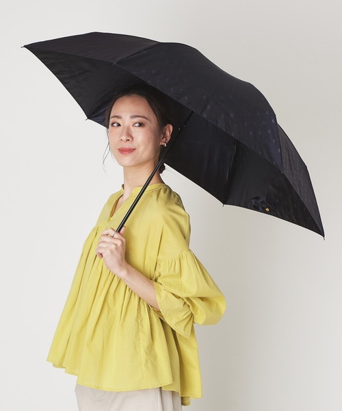 折りたたみ傘 雨傘 日本製 軽量 ”ロゴジャガード”（折りたたみ傘