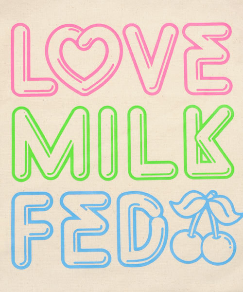 MILKFED.（ミルクフェド）の「NEW ECO BAG LOVE NEON　（ショルダーバッグ/プリント/チェリー）（ショルダーバッグ・レディース・ピンク/ライトピンク・ONE SIZE）」の5枚目の写真