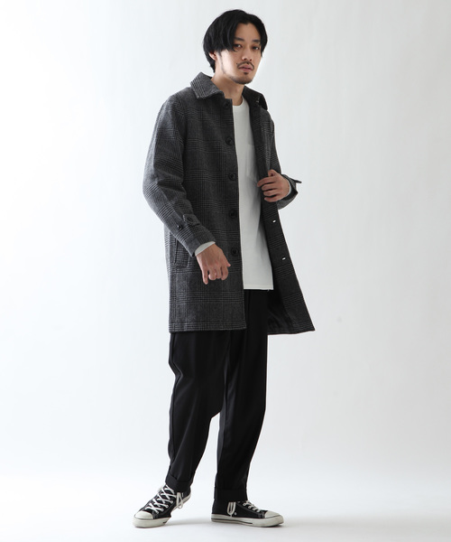 ZIP FIVE(ジップファイブ)の「【ZIP FIVE】メルトンステンカラーコート(ステンカラーコート・メンズ・ブラック/ブラウン/グレー系その他/ベージュ系その他・MEDIUM/LARGE/X-LARGE)」の6枚目の写真
