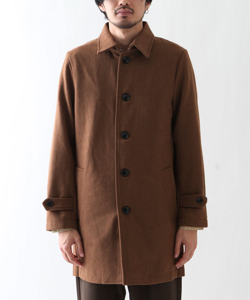 ZIP FIVE(ジップファイブ)の「【ZIP FIVE】メルトンステンカラーコート(ステンカラーコート・メンズ・ブラック/ブラウン/グレー系その他/ベージュ系その他・MEDIUM/LARGE/X-LARGE)」の9枚目の写真