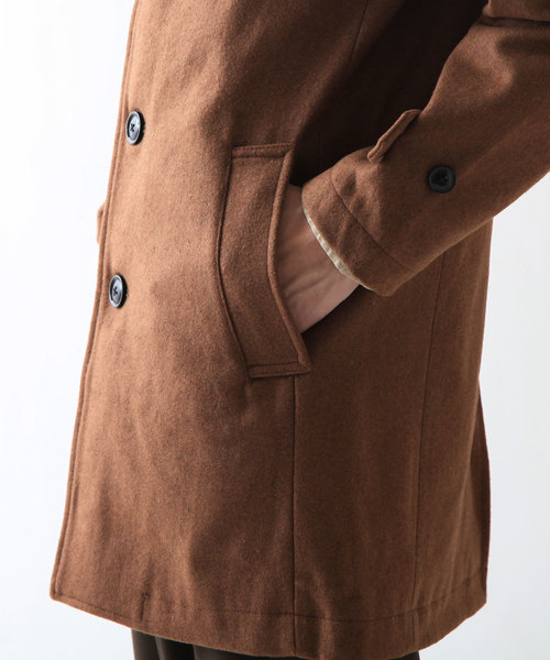 ZIP FIVE(ジップファイブ)の「【ZIP FIVE】メルトンステンカラーコート(ステンカラーコート・メンズ・ブラック/ブラウン/グレー系その他/ベージュ系その他・MEDIUM/LARGE/X-LARGE)」の15枚目の写真