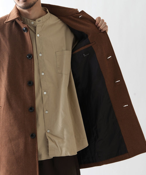 ZIP FIVE(ジップファイブ)の「【ZIP FIVE】メルトンステンカラーコート(ステンカラーコート・メンズ・ブラック/ブラウン/グレー系その他/ベージュ系その他・MEDIUM/LARGE/X-LARGE)」の18枚目の写真