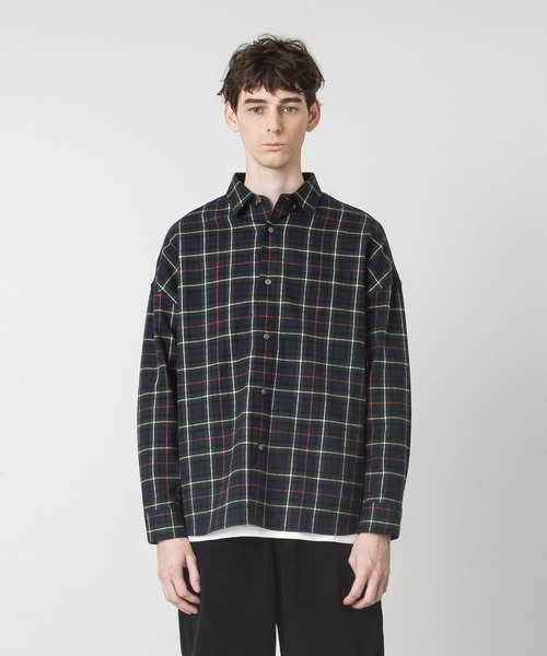 シャギータータンチェックドロップショルダーシャツ シャツ ブラウス Slick スリック のファッション通販 Zozotown