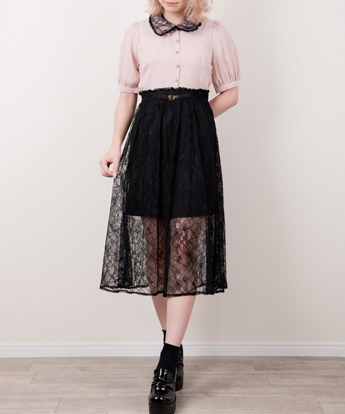 セール ワンピース ワンピース レースレイヤードバイカラーop ワンピース Rojita ロジータ のファッション