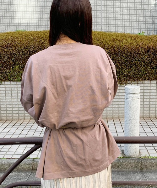 apres jour（アプレジュール）の「スリット入りBIGロンＴ【ZOZOTOWN限定アイテム】（Tシャツ/カットソー・レディース・オフホワイト/ライトベージュ/モカ・フリー）」の18枚目の写真