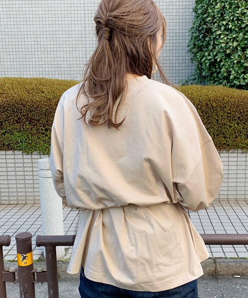 apres jour（アプレジュール）の「スリット入りBIGロンＴ【ZOZOTOWN限定アイテム】（Tシャツ/カットソー・レディース・オフホワイト/ライトベージュ/モカ・フリー）」の14枚目の写真