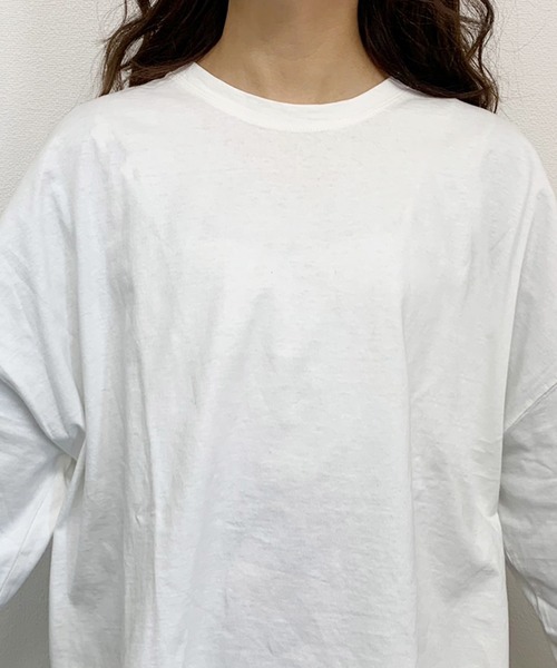 apres jour（アプレジュール）の「スリット入りBIGロンＴ【ZOZOTOWN限定アイテム】（Tシャツ/カットソー・レディース・オフホワイト/ライトベージュ/モカ・フリー）」の8枚目の写真