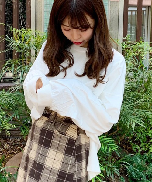 apres jour（アプレジュール）の「スリット入りBIGロンＴ【ZOZOTOWN限定アイテム】（Tシャツ/カットソー・レディース・オフホワイト/ライトベージュ/モカ・フリー）」の21枚目の写真