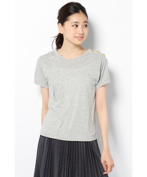 EDIT. FOR LULU（エディットフォールル）の「◆ミリタリーTEE（Tシャツ/カットソー・レディース・グレー/ホワイト/カーキ・FREE）」の4枚目の写真