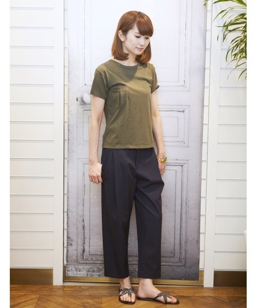 EDIT. FOR LULU（エディットフォールル）の「◆ミリタリーTEE（Tシャツ/カットソー・レディース・グレー/ホワイト/カーキ・FREE）」の15枚目の写真