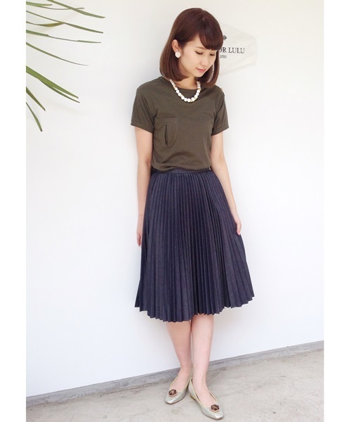 EDIT. FOR LULU（エディットフォールル）の「◆ミリタリーTEE（Tシャツ/カットソー・レディース・グレー/ホワイト/カーキ・FREE）」の16枚目の写真