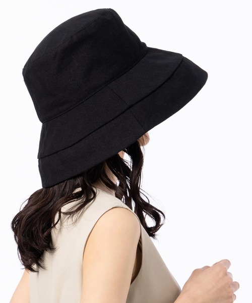 QUEENHEAD（クイーンヘッド）の「紐付きブリムハット（ハット・レディース・ブラック/ブラウン/ライトベージュ/カーキ・X-LARGE/XX-LARGE/FREE）」の20枚目の写真