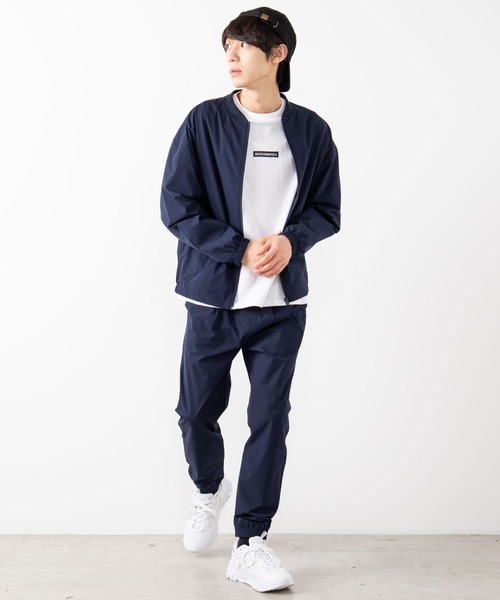 WEGO（ウィゴー）の「WEGO/【セットアップ対応商品】テックタフタジョガーパンツ（スラックス・メンズ・ブラック/ネイビー/カーキ・MEDIUM/LARGE）」の4枚目の写真