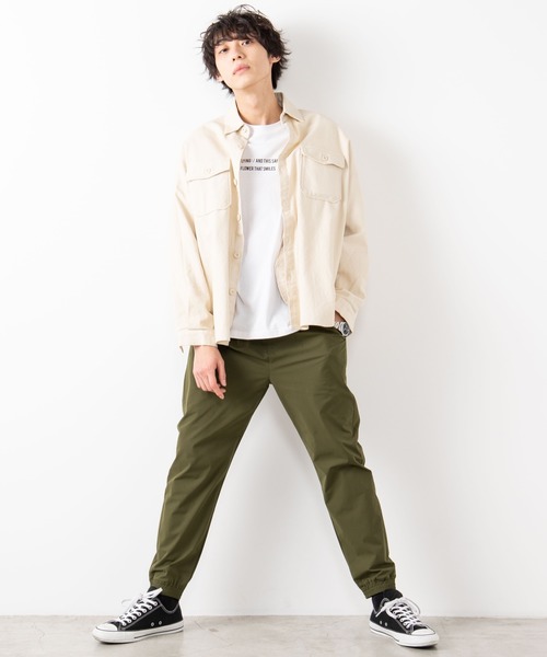 WEGO（ウィゴー）の「WEGO/【セットアップ対応商品】テックタフタジョガーパンツ（スラックス・メンズ・ブラック/ネイビー/カーキ・MEDIUM/LARGE）」の15枚目の写真