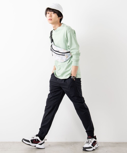 WEGO（ウィゴー）の「WEGO/【セットアップ対応商品】テックタフタジョガーパンツ（スラックス・メンズ・ブラック/ネイビー/カーキ・MEDIUM/LARGE）」の6枚目の写真