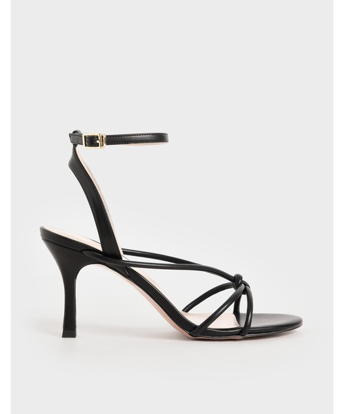 フロントノット アンクルストラップヒール Front Knot Ankle Strap