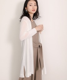 さらさらミドルスリットカーディガン