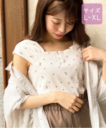 apres jour | 【大きいサイズ】花柄ワッフルキャミソール【ZOZOTOWN限定アイテム】(タンクトップ)