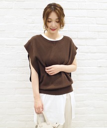 DouDou | 畦ニットベスト(ニット/セーター)