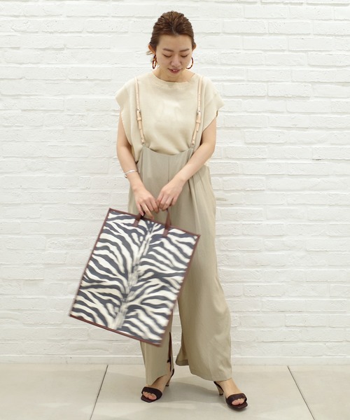 DouDou（ドゥドゥ）の「畦ニットベスト（ニット/セーター・レディース・ダークブラウン/ベージュ・FREE）」の13枚目の写真