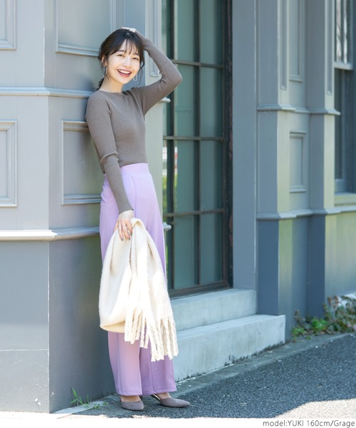coca(coca)(コカ)の「\\新色登場//前後2WAYスクエアネックニット(ニット/セーター・レディース・ブラック/ベージュ/アイボリー/グレー系その他/ネイビー/レッド・ONE SIZE)」の19枚目の写真