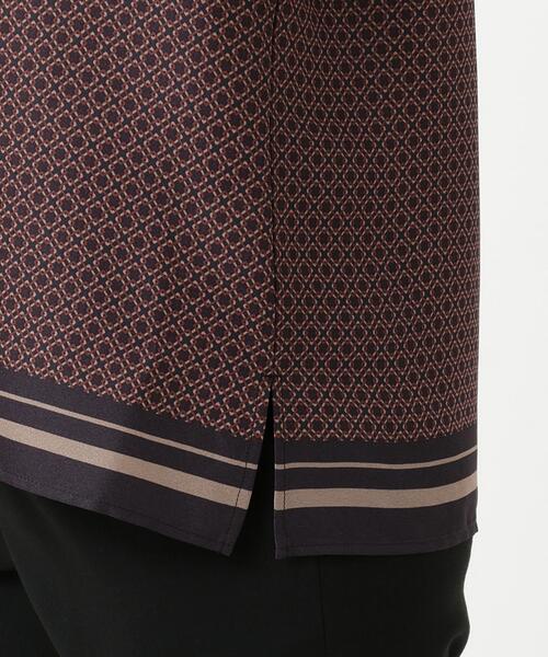 J.PRESS Ladies(J.プレス レディス)の「【洗える】ジオメトリックプリント ブラウス(シャツ/ブラウス・レディース・グレー系5/ネイビー系5・XS)」の8枚目の写真