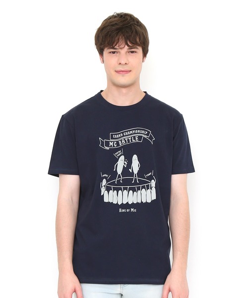 セール Tシャツ ビューティフル シャドー エムシー バトル ネイビー Tシャツ カットソー Design Tshirts Store Graniph デザイン ティーシャツ ストア グラニフ のファッション通販 Zozotown