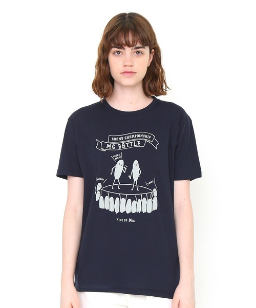 セール Tシャツ ビューティフル シャドー エムシー バトル ネイビー Tシャツ カットソー Design Tshirts Store Graniph デザイン ティーシャツ ストア グラニフ のファッション通販 Zozotown