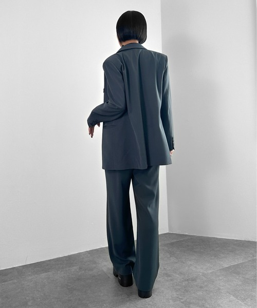 新品未使用　定価10万　ダーバン　セットアップ　上下　高級生地　ブルーグレー　L セール】【LVEU.】ジャケットセットアップ / ジャケット テーラード