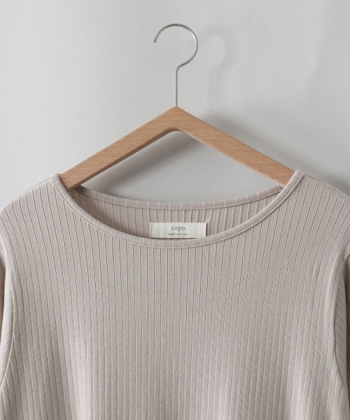 cepo（セポ）の「ニットベスト+ワンピースアンサンブル（ワンピース・レディース・ブラック/サックスブルー/ベージュ・M）」の12枚目の写真
