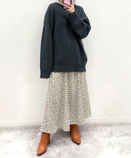 EPIMI E'PIMMY（エピミエピミー）の「【再入荷なし】小花柄アソートフレアスカート（スカート・レディース・オフホワイト/ブラック/グリーン・MEDIUM）」の6枚目の写真