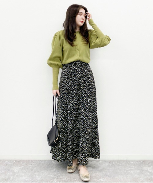 EPIMI E'PIMMY（エピミエピミー）の「【再入荷なし】小花柄アソートフレアスカート（スカート・レディース・オフホワイト/ブラック/グリーン・MEDIUM）」の14枚目の写真