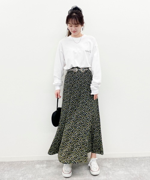 EPIMI E'PIMMY（エピミエピミー）の「【再入荷なし】小花柄アソートフレアスカート（スカート・レディース・オフホワイト/ブラック/グリーン・MEDIUM）」の18枚目の写真