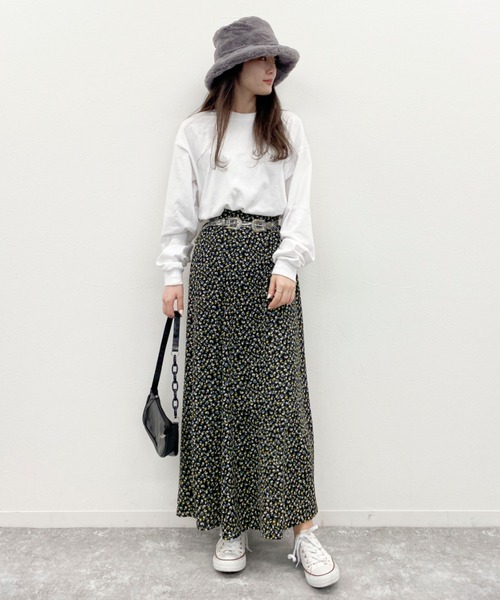 EPIMI E'PIMMY（エピミエピミー）の「【再入荷なし】小花柄アソートフレアスカート（スカート・レディース・オフホワイト/ブラック/グリーン・MEDIUM）」の20枚目の写真