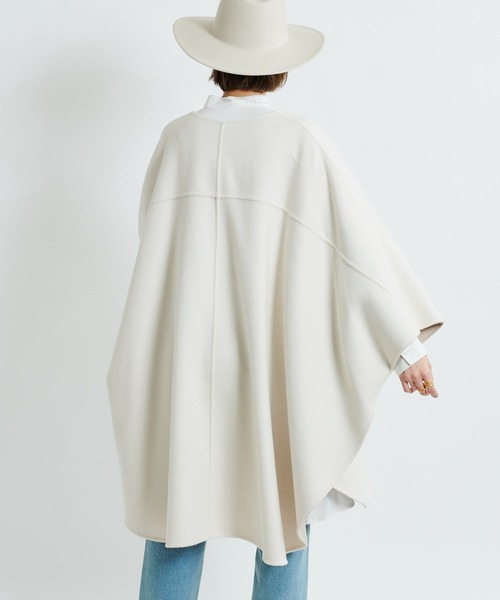 DouDou（ドゥドゥ）の「【2WAY仕様】リバーポンチョ（その他アウター・レディース・ベージュ/グレイッシュベージュ・FREE）」の17枚目の写真