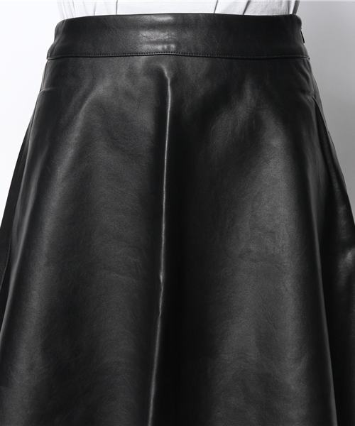 ROSE BUD(ローズバッド)の「LSK-14212 JUST/W FLARE SKIRT(スカート・レディース・ネイビー/ブラック・1/2)」の5枚目の写真