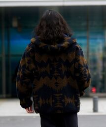 PENDLETON ビッグシルエット ボア フリース フード ブルゾン　Wジップ PENDLETON（ペンドルトン）の「【WEB限定/SHIPS別注】PENDLETON