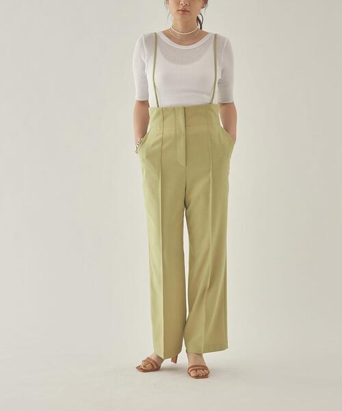 商品詳細 Emmel Refines Em Hw ストラップ付き ハイウエスト パンツ 2way Green Label Relaxing グリーンレーベル リラクシング 公式通販