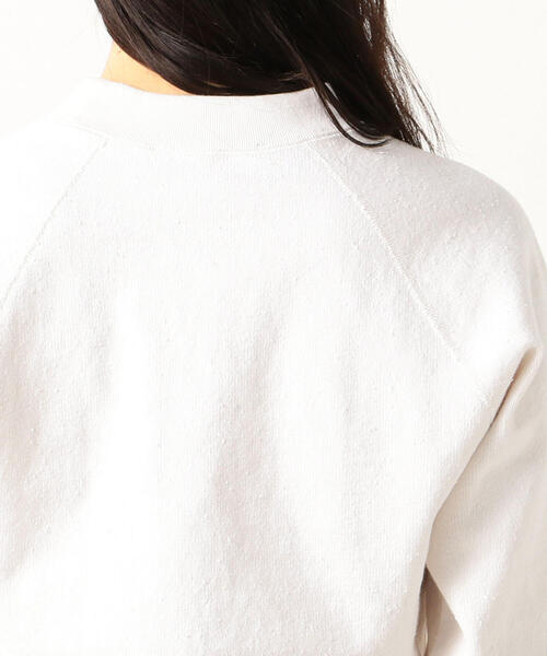 EDITION（エディション）の「COTTON NEP JERSEY コットンネッププルオーバー（スウェット・レディース・ホワイト/ピンク・FREE）」の3枚目の写真