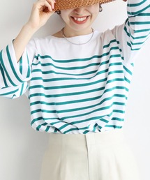 IENA | バスクボーダー ワイドプルオーバー◆(Tシャツ/カットソー)