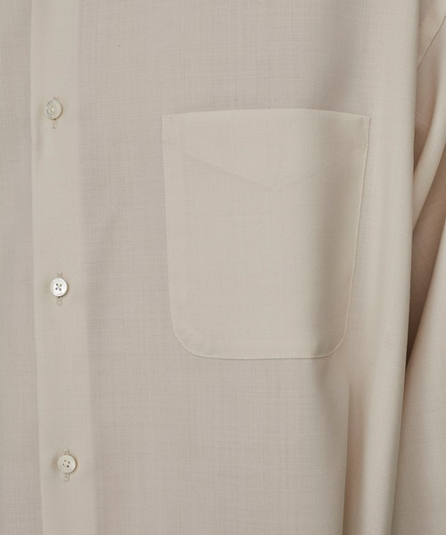 STUDIOUS（ステュディオス）の「【marka/MARKAWARE】EX.COMFORT FIT SHIRT（シャツ/ブラウス・メンズ・アイボリー・1/2）」の9枚目の写真