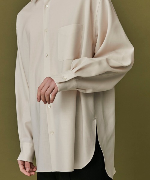 STUDIOUS（ステュディオス）の「【marka/MARKAWARE】EX.COMFORT FIT SHIRT（シャツ/ブラウス・メンズ・アイボリー・1/2）」の11枚目の写真