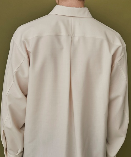 STUDIOUS（ステュディオス）の「【marka/MARKAWARE】EX.COMFORT FIT SHIRT（シャツ/ブラウス・メンズ・アイボリー・1/2）」の10枚目の写真