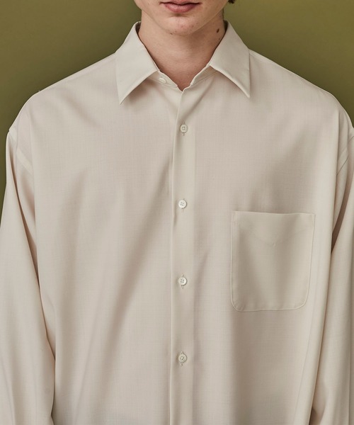 STUDIOUS（ステュディオス）の「【marka/MARKAWARE】EX.COMFORT FIT SHIRT（シャツ/ブラウス・メンズ・アイボリー・1/2）」の8枚目の写真