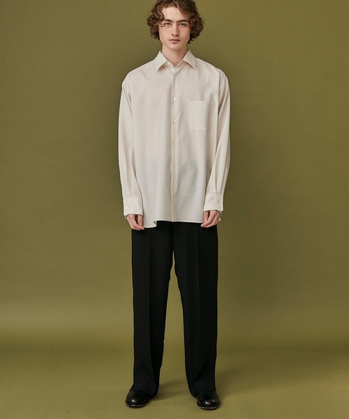 STUDIOUS（ステュディオス）の「【marka/MARKAWARE】EX.COMFORT FIT SHIRT（シャツ/ブラウス・メンズ・アイボリー・1/2）」の5枚目の写真