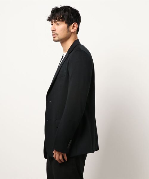 ANIECA 新品 テーラードジャケット　黒　【人気完売品・再販未定】　アニーカ メンズ コットン 長袖 ジップアップジャケット ”Chet