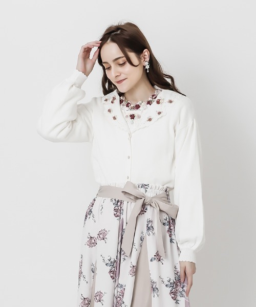 secondlayer カーディガンours ローズ 着用 secondlayer カーディガンours ローズ 着用 AND COUTURE/トップス