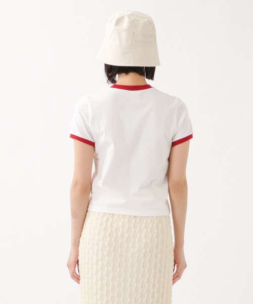 WONDER VISITOR（ワンダービジター）の「WONDER VISITOR／HappyクロップT 2943749（Tシャツ/カットソー・レディース・レッド/ネイビー・FREE）」の19枚目の写真