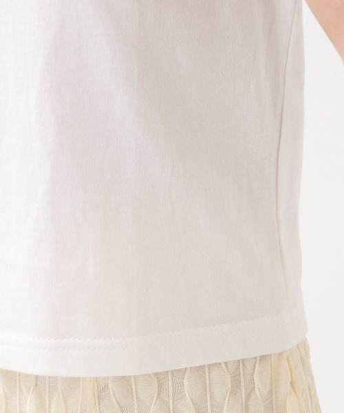 WONDER VISITOR（ワンダービジター）の「WONDER VISITOR／HappyクロップT 2943749（Tシャツ/カットソー・レディース・レッド/ネイビー・FREE）」の17枚目の写真