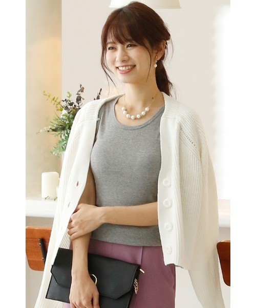 ElegChic(エレグシック)の「ベーシックタンクトップ(タンクトップ・レディース・ホワイト/ブラック/グレー/ネイビー・L/4L/XL/XXL/M)」の19枚目の写真